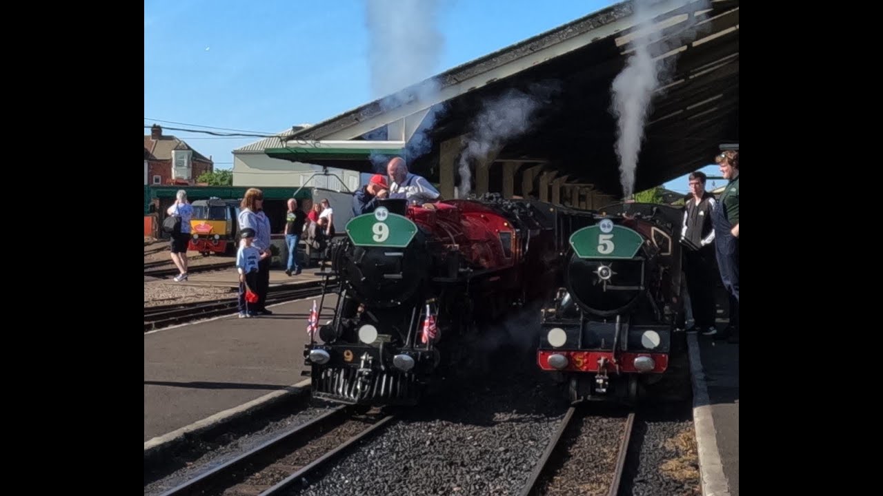 Parallel Run Saturday Morning - 95th Anniversary Gala  - Romney Hythe & Dymchurch Railway 14/05/2022