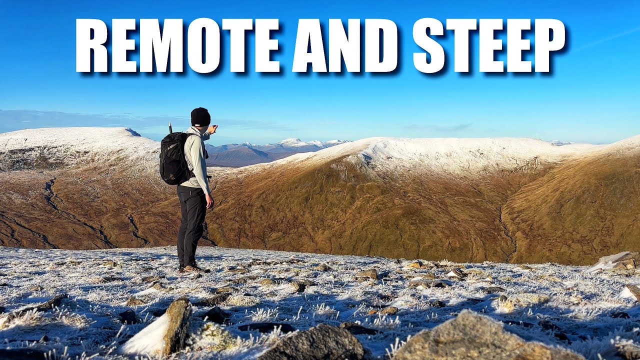 A Remote Winter Hike Up a Steep Scottish Mountain