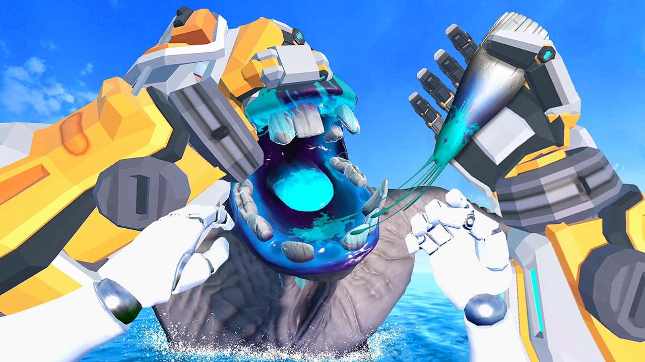 Brutally Extracting Kaiju TEETH As a Mech in VR