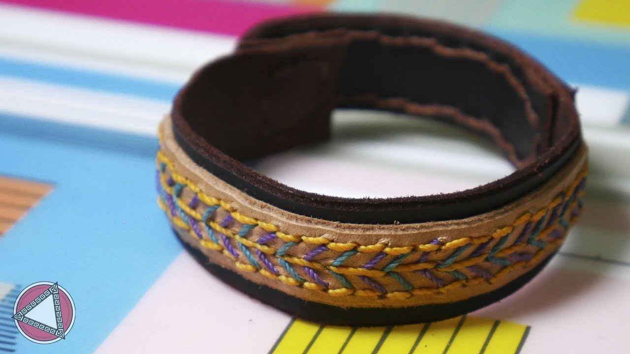 PULSERA de CUERO para 👨‍💼 HOMBRE o 👩‍💼 MUJER 💜💜💜- DIY Tutorial