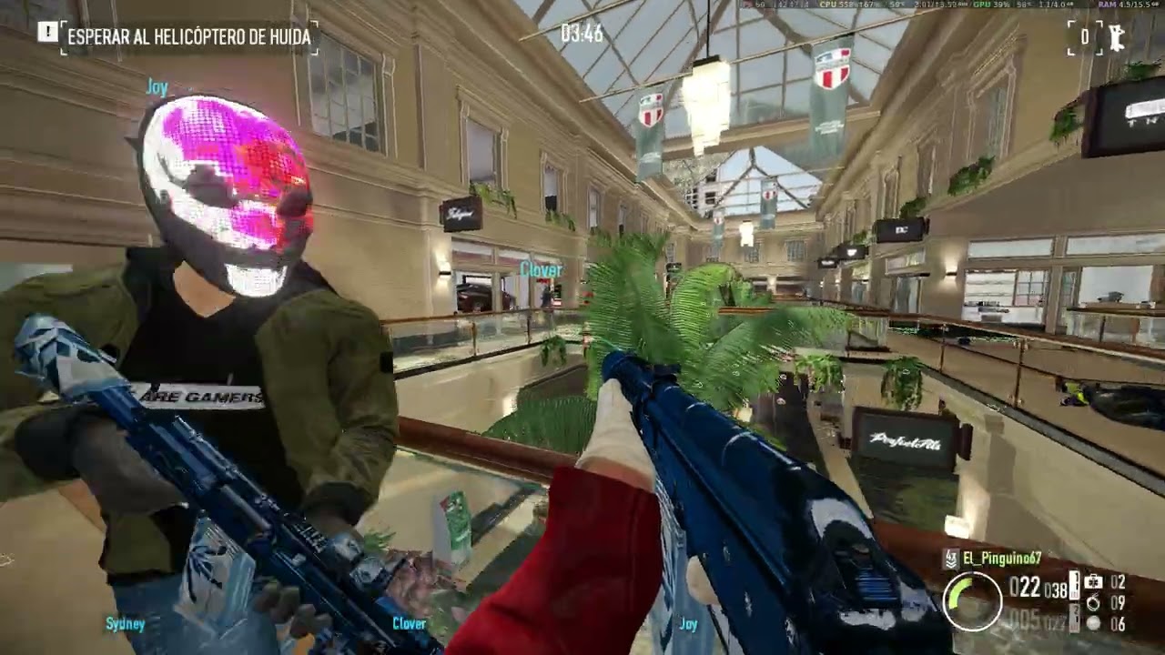 Manco juega Payday 2 Destrozacentros Overkill