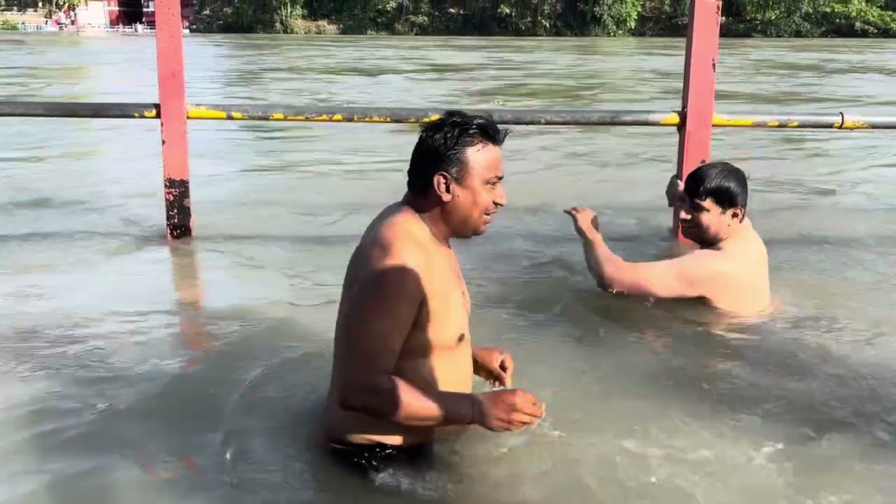 Ganga snan at Haridwar returning from Shri Badrinath dham