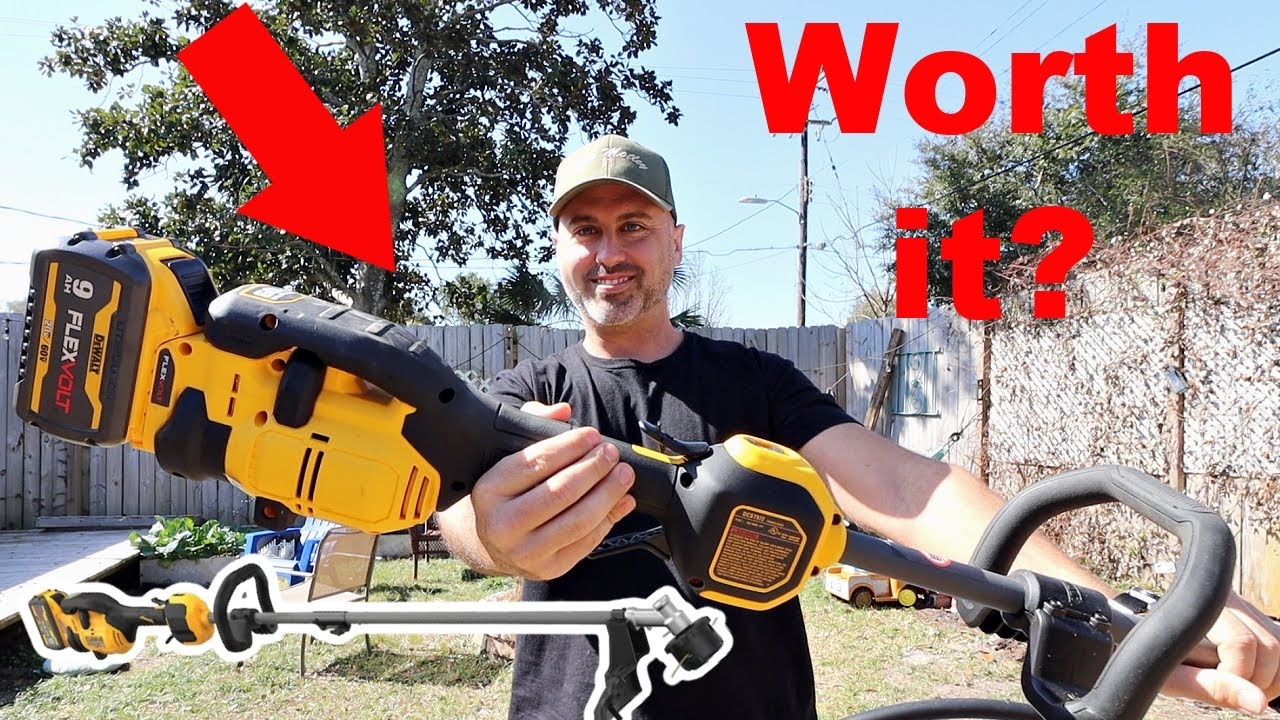 60V MAX Brushless Cordless Battery Powered String Trimmer Review! (worth it?)