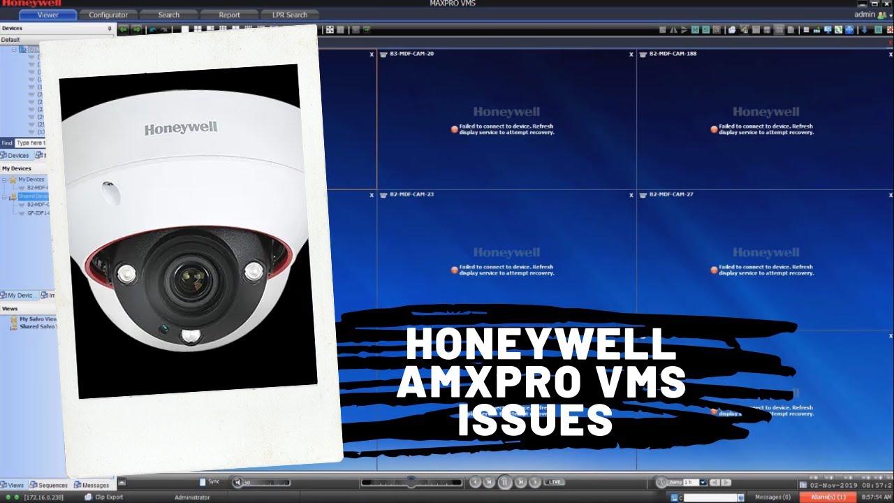 КАК РЕШИТЬ В HONEYWELL MAXPRO VMS И NVR