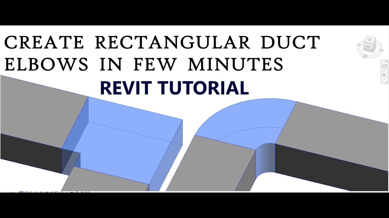 Quickest Revit Duct Elbow Creation Tutorial