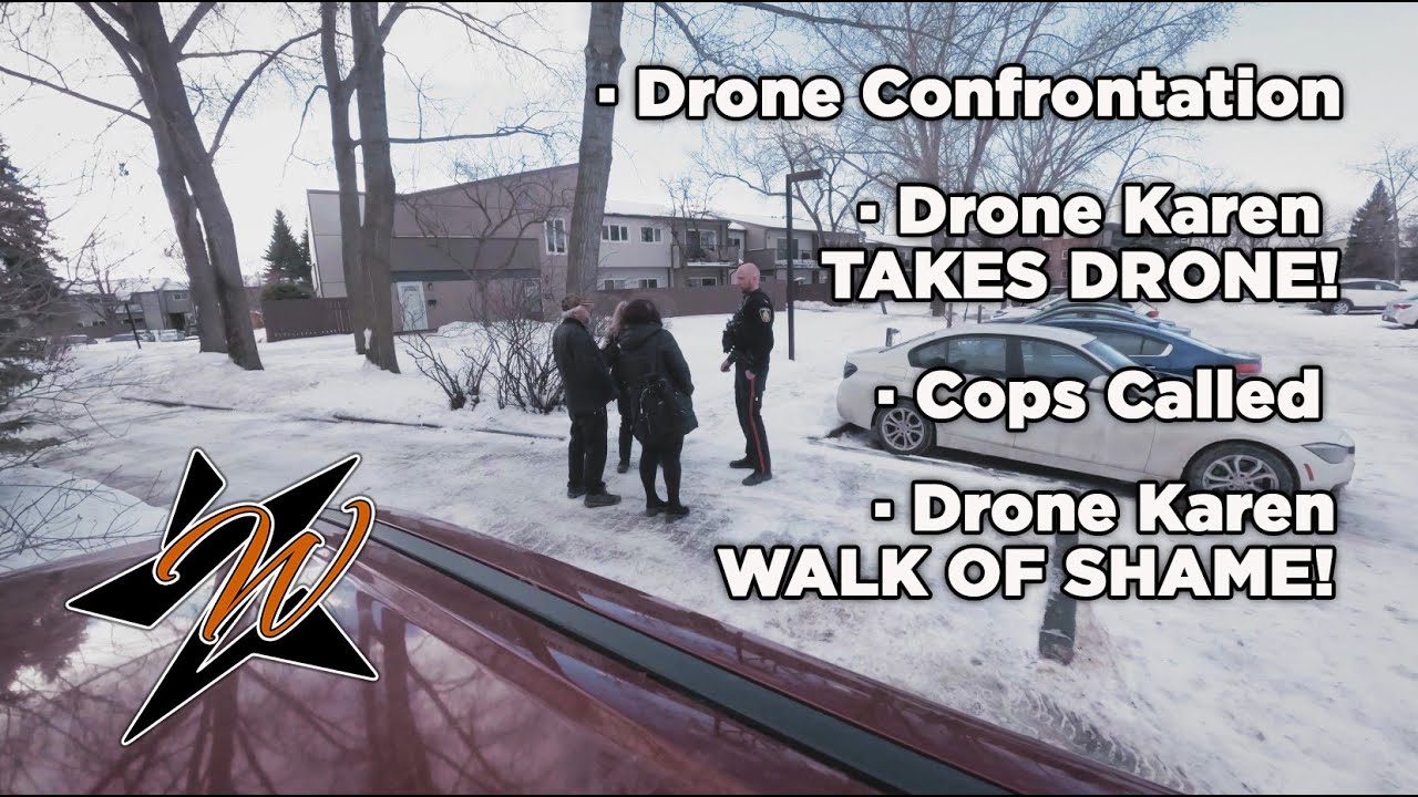 Drone Confrontation, TAKES DRONE! 911 Cops Called, Drone Karen Takes Walk Of Shame! Wornstar Media