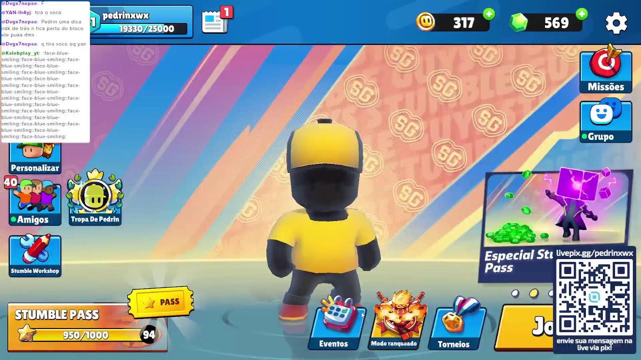 LIVE DE STUMBLE JOGANDO COM VCS
