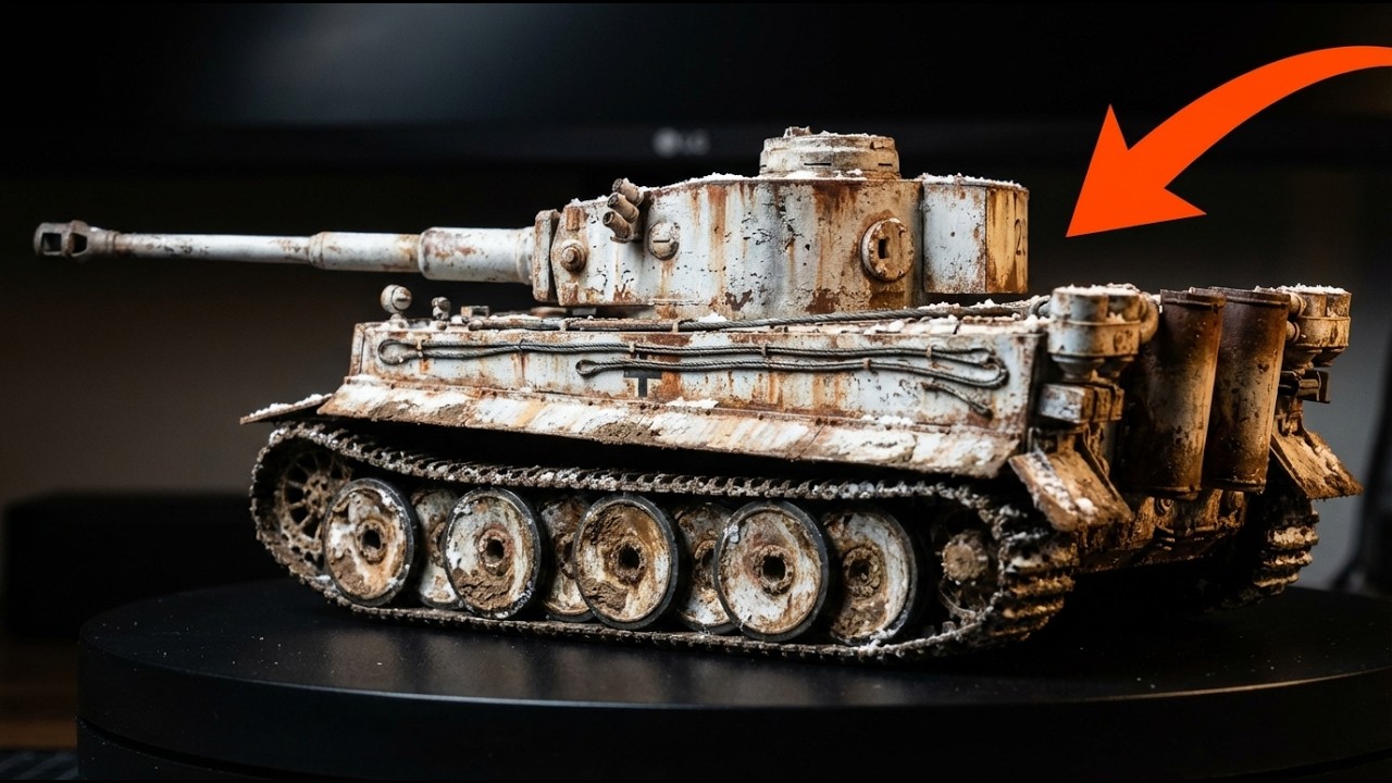 POV ASMR Restoration | German Tiger Tank – Winter Camo & Mud Effects