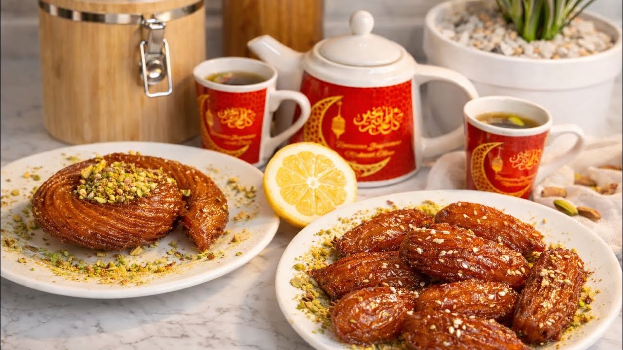 معسلات رمضانية  زلابية الله الله مقرمشة من برا  ومعلكة داخل 