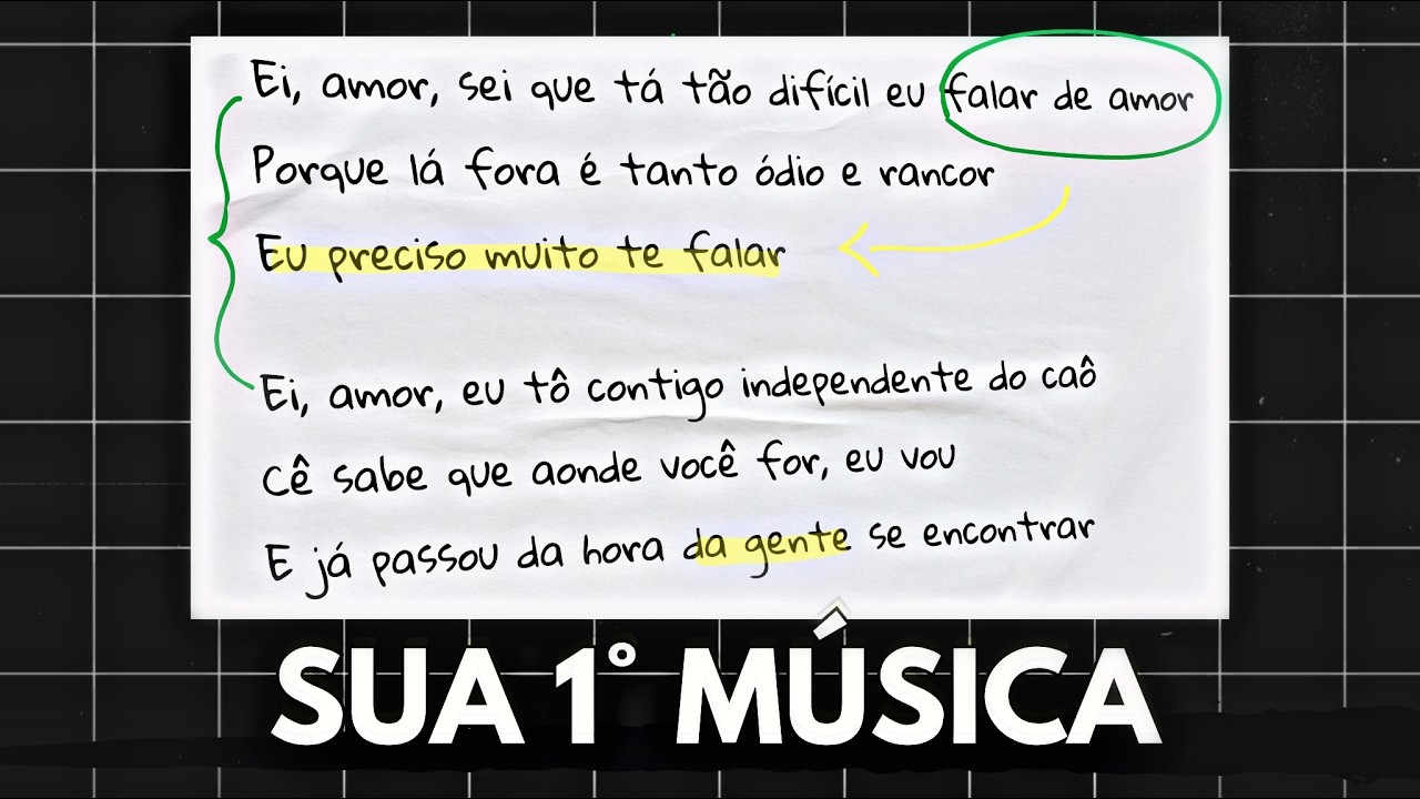 Entenda de uma vez como compor uma letra perfeita do zero.