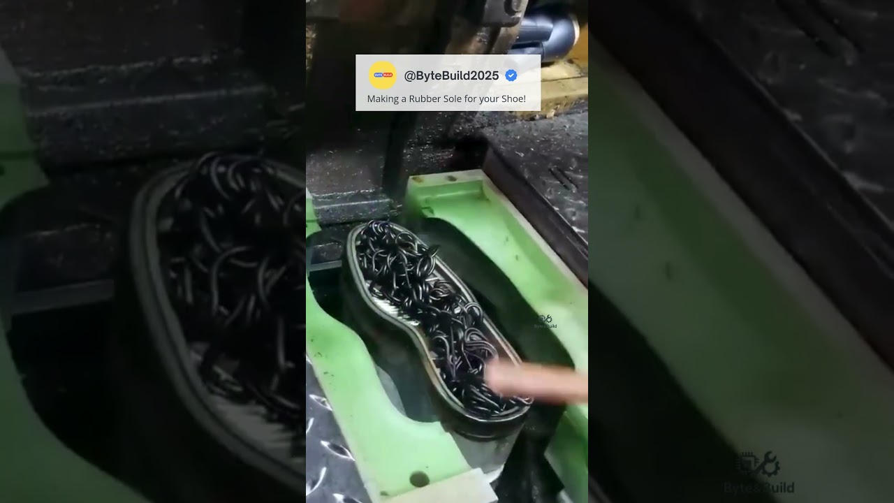 How Rubber Soles Are Made in a Shoe Factory | Amazing Shoe Sole Production Process 👞🏭