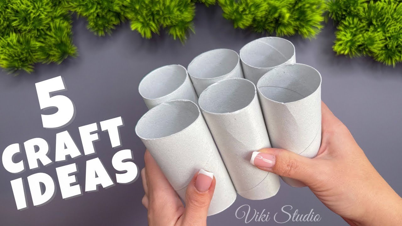 5 IDEAS 💥 Easy Recycling Crafts ♻️ with Paper Rolls &ndash; DIY Decorations!