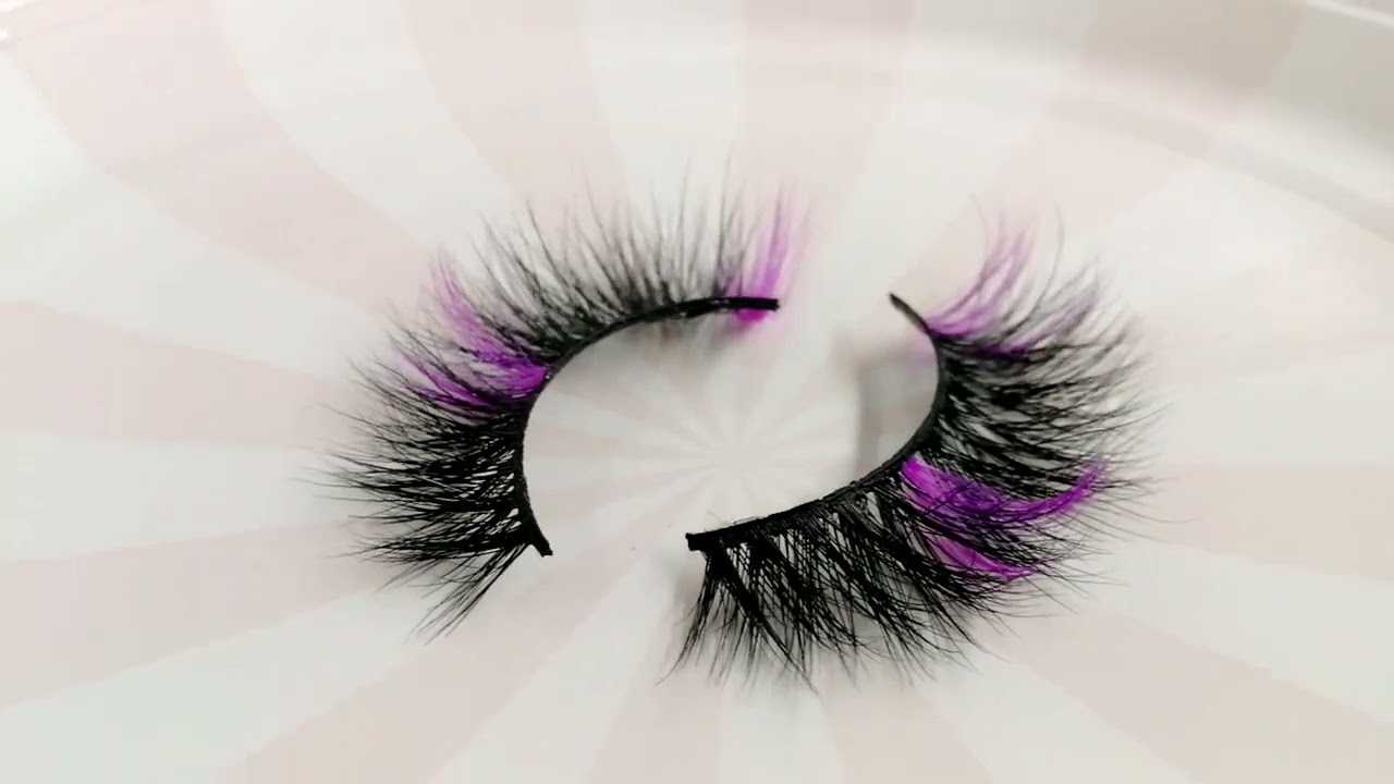 Onlycanas Color Vendor Label Cruelty Free Vegan Lashes Custom New Colorful Eyelashes And Packaging