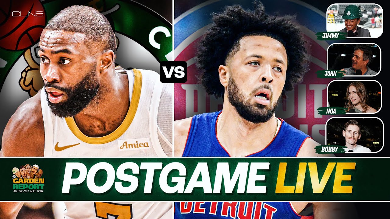 Garden Report: Celtics vs Pistons Postgame Show on CLNS - C's Fall Late vs Detroit