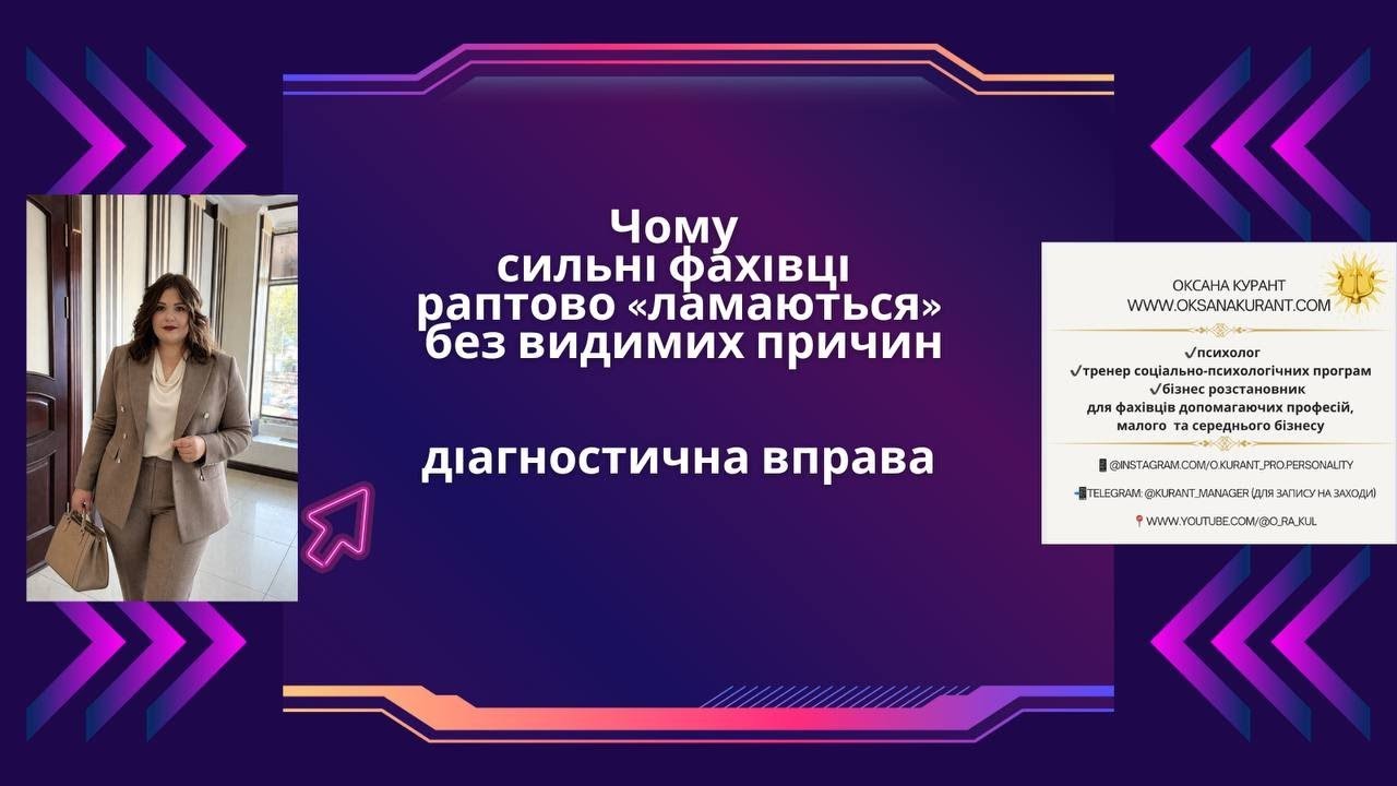 Управлінський фокус|сильний ментальний тренер Оксана Курант|28.01.26 прямий ефір.
