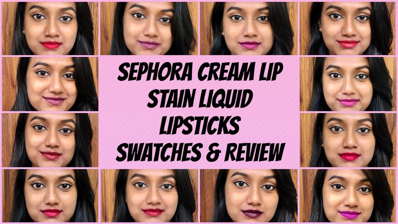 [GIVEAWAY CLOSED] Sephora Cream Lip Stain Liquid Lipstick - Swatches & Review