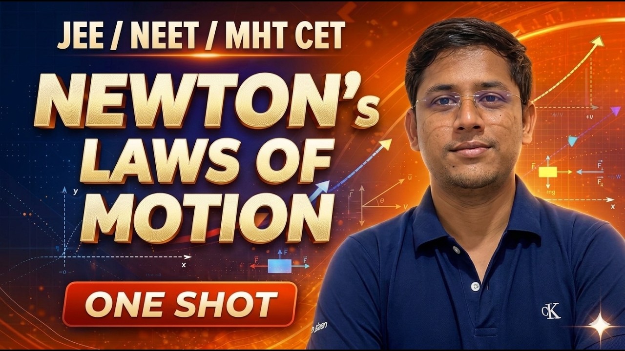 NEWTONS  LAWS OF MOTION/CLASS 11(JEE+NEET+CET)/ONE SHOT