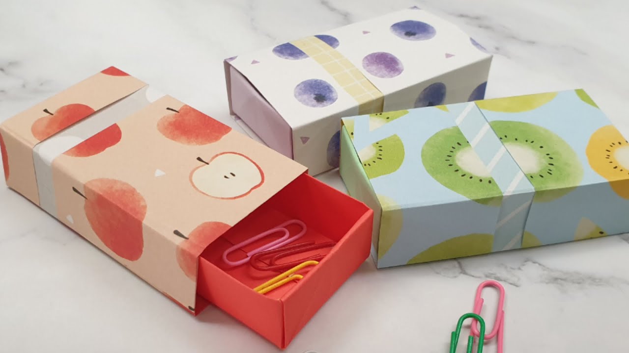 DIY禮物盒 | 摺紙 | 紙盒 | 抽屜式 | 收納盒 | origami gift box | 折り紙ギフトボックス