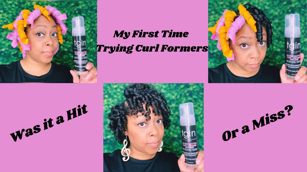My First Time Trying Curlformers on Short Hair| Using TGIN Rose Water Collection|Must See Video