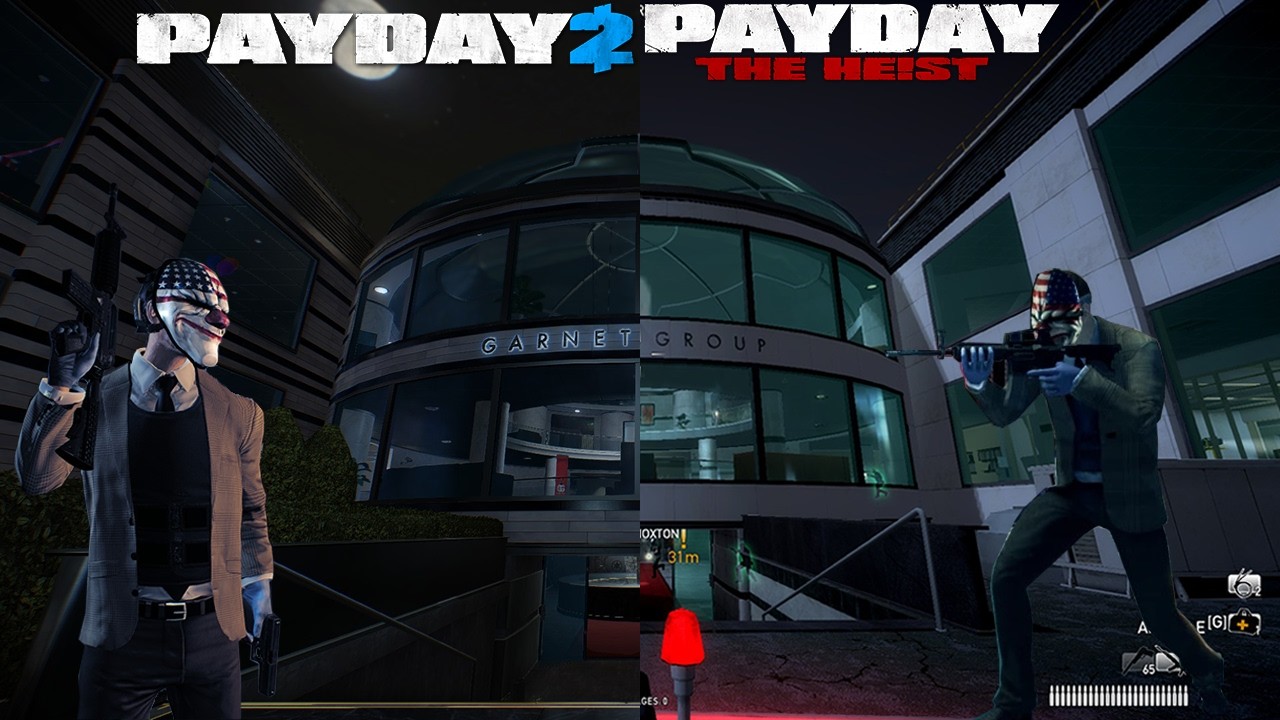 How Faithful Are Payday 2's Classic Heists Compared To Payday: The Heist?