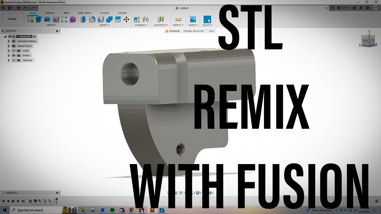 How to Import and Edit STL Files in Fusion 360