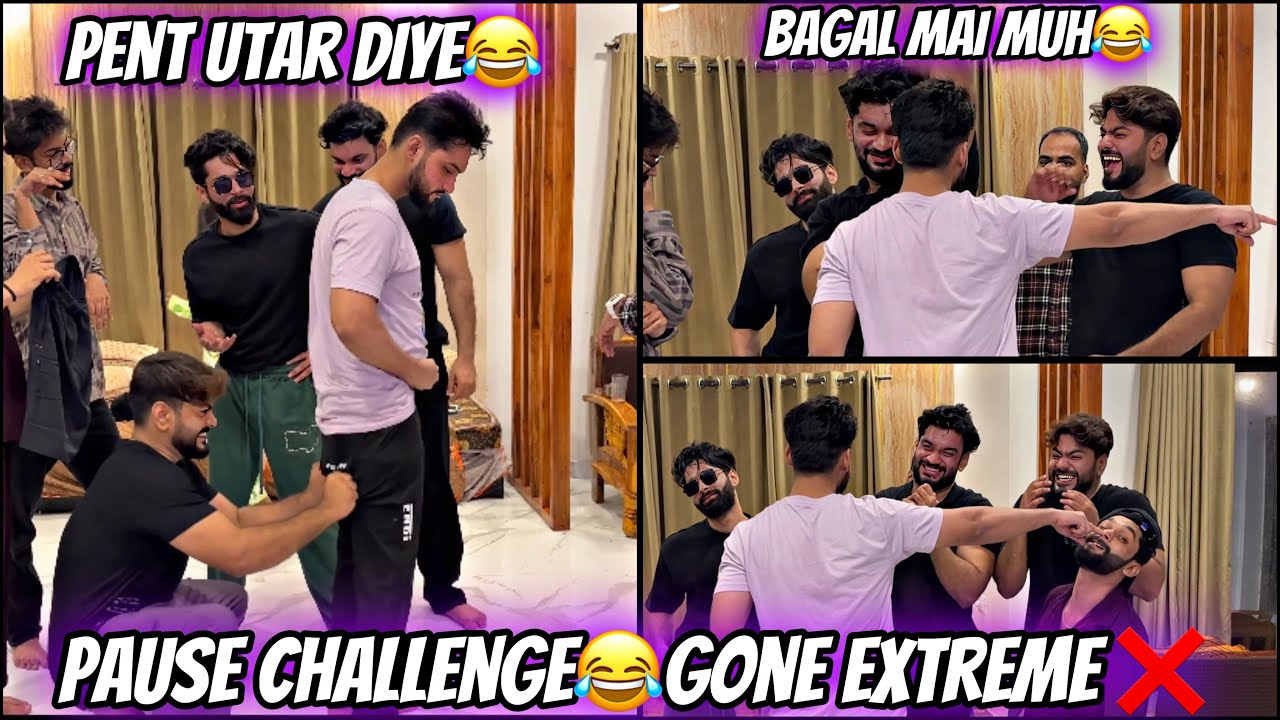 Pause Challenge With Family & Friends😂| Gone Extreme❌| Challenge Game😎| Aman’s Family
