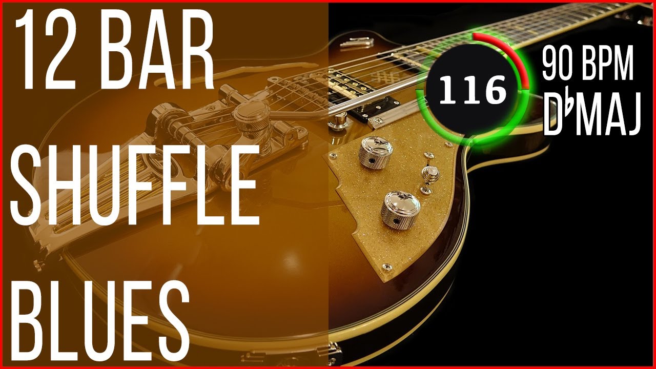 12 Bar Db Blues Guitar Backing Track (Jam in Db Major 90 BPM)