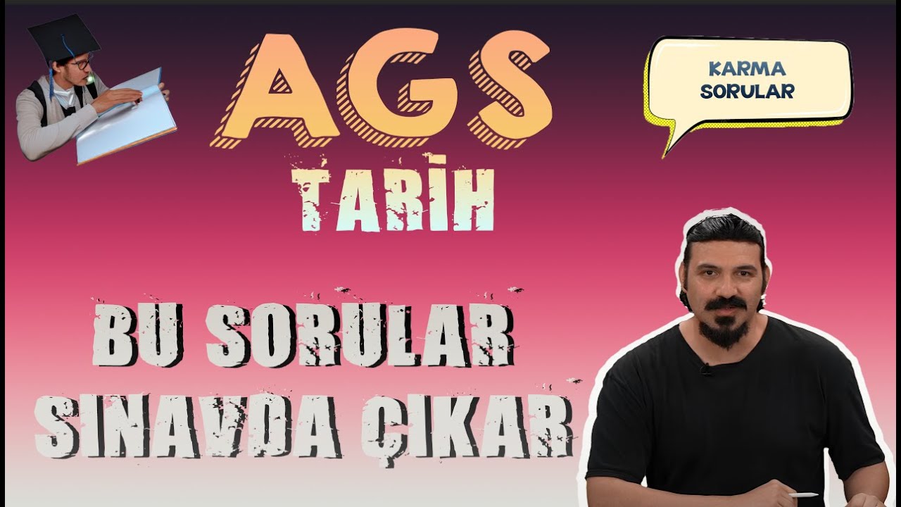Soru Tahminleri - Bu Sorular Çıkar | AGS Tarih | #ags #öabt #meb