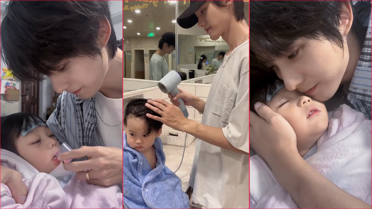 Young Daddy Take Care His Lovely Son|Family Goals❤️‍🔥