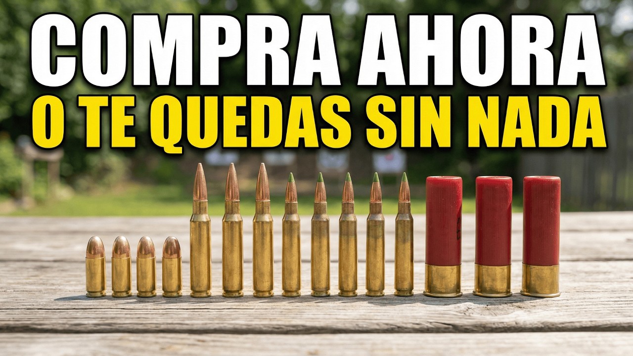 8 tipos de munici&oacute;n que debes almacenar antes de la escasez de 2026