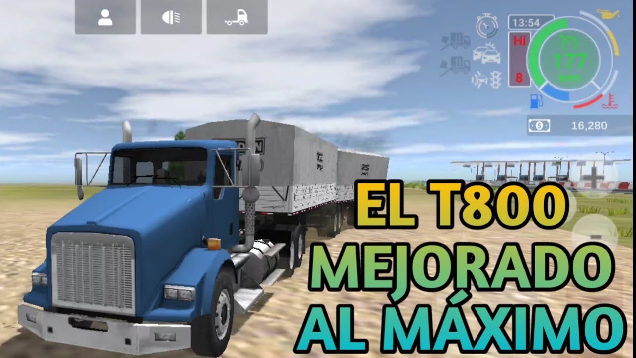 GRAND TRUCK SIMULATOR 2 MEJOR CONFIGURACIÓN  PARA EL KENWORTH T800 (KENCHOTH T800)  - GTS 2 - GTS2