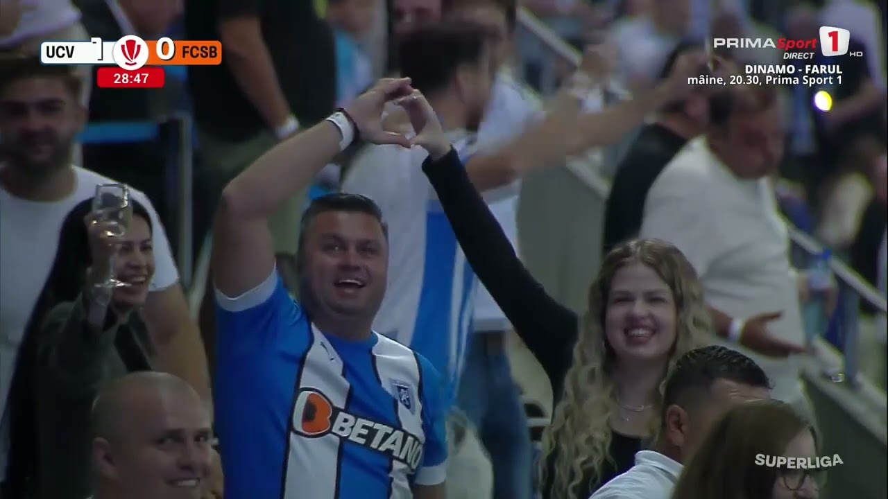 GOOOL! Universitatea Craiova - FCSB 1-0. Assad deschide scorul &icirc;n derby-ul din Bănie