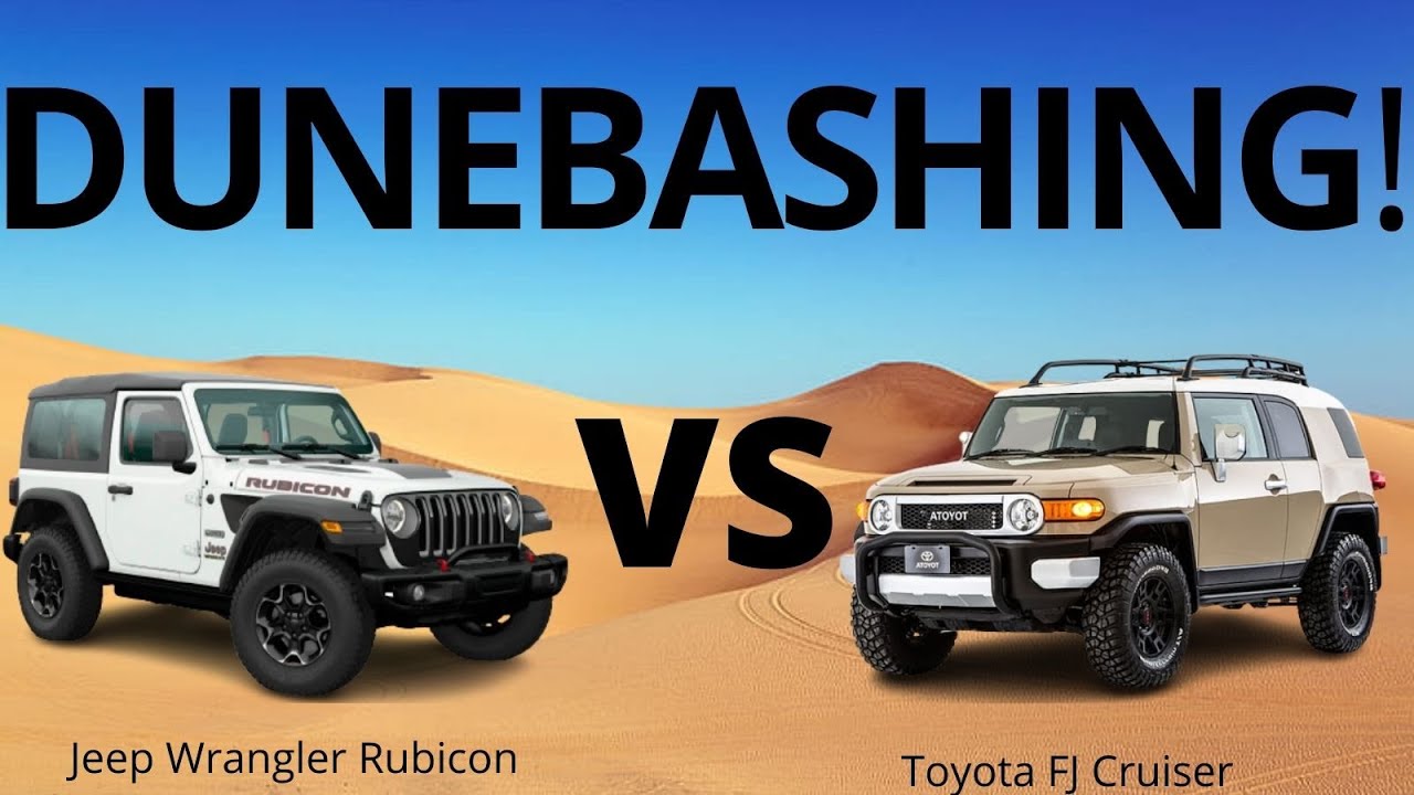 FJ Cruiser vs Wrangler on Sand Dunes | Tested in Arabian Desert Sand إف جي كروزر vs رانجلر