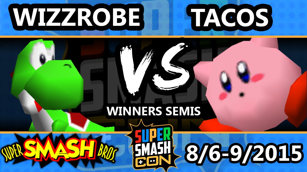 Super Smash Con - Wizzrobe (Yoshi) Vs. tacos (Kirby, Jigglypuff) - Winners Semis - Smash 64