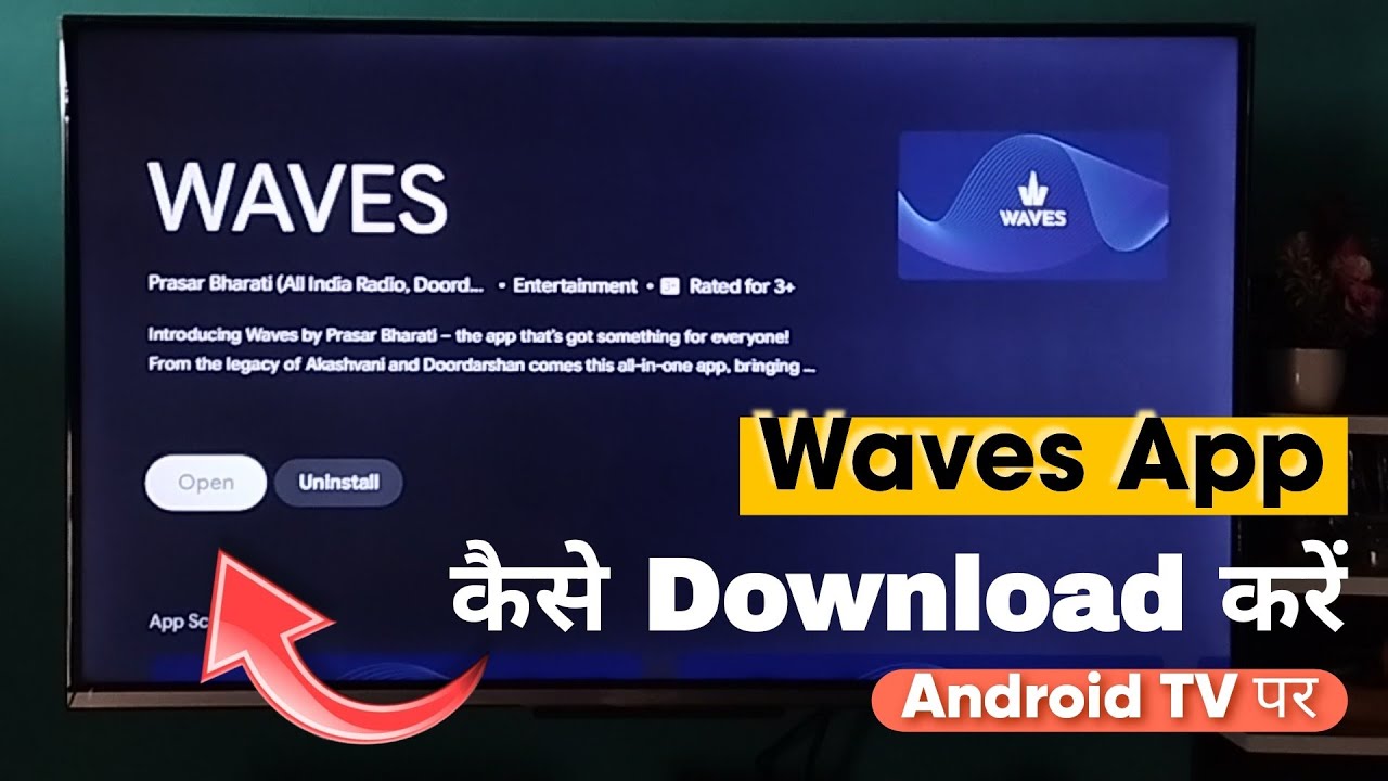 How to Install Waves App in Android TV 🎉| DD Free Dish