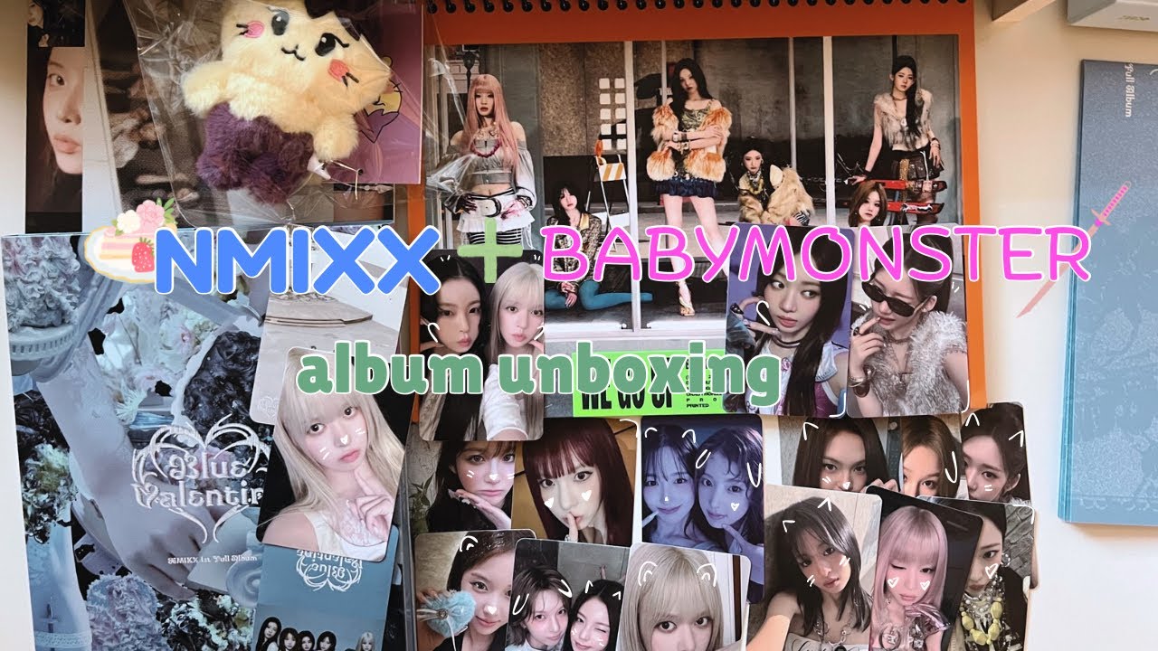 NMIXX & BABYMONSTER Album Unboxing 💜💙 (Target / Barnes & Noble versions) 