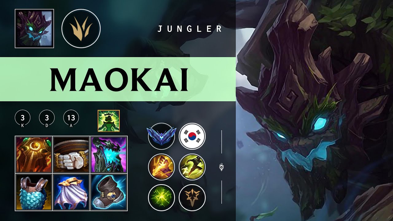 Maokai Jungle vs Zed - KR Diamond Patch 26.01