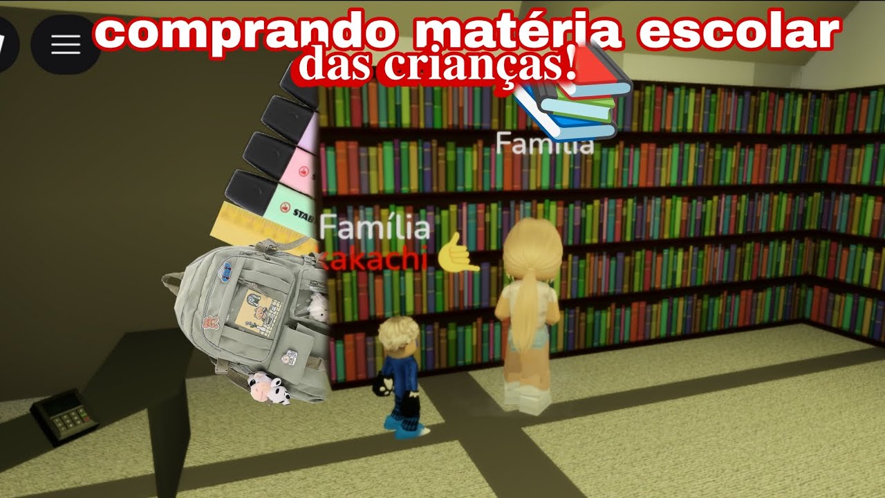 Comprando matéria escolar das crianças! 📚🏫😸