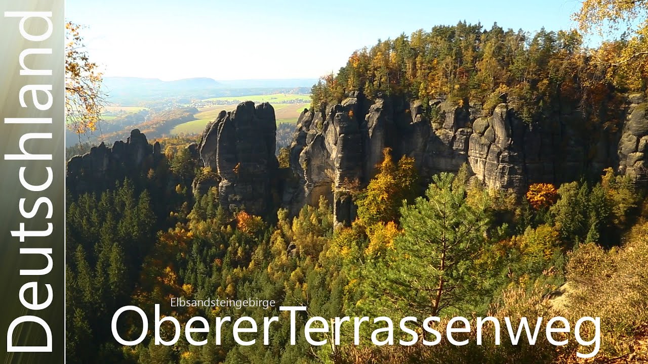 Elbsandsteingebirge-Oberer Terrassenweg,eine Herbstwanderung; EP.36