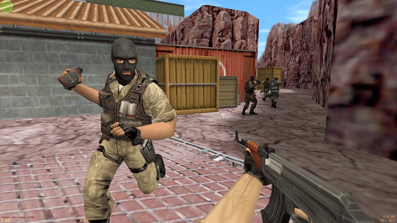 Counter Strike 1.6 - 4K Gameplay - de nuke