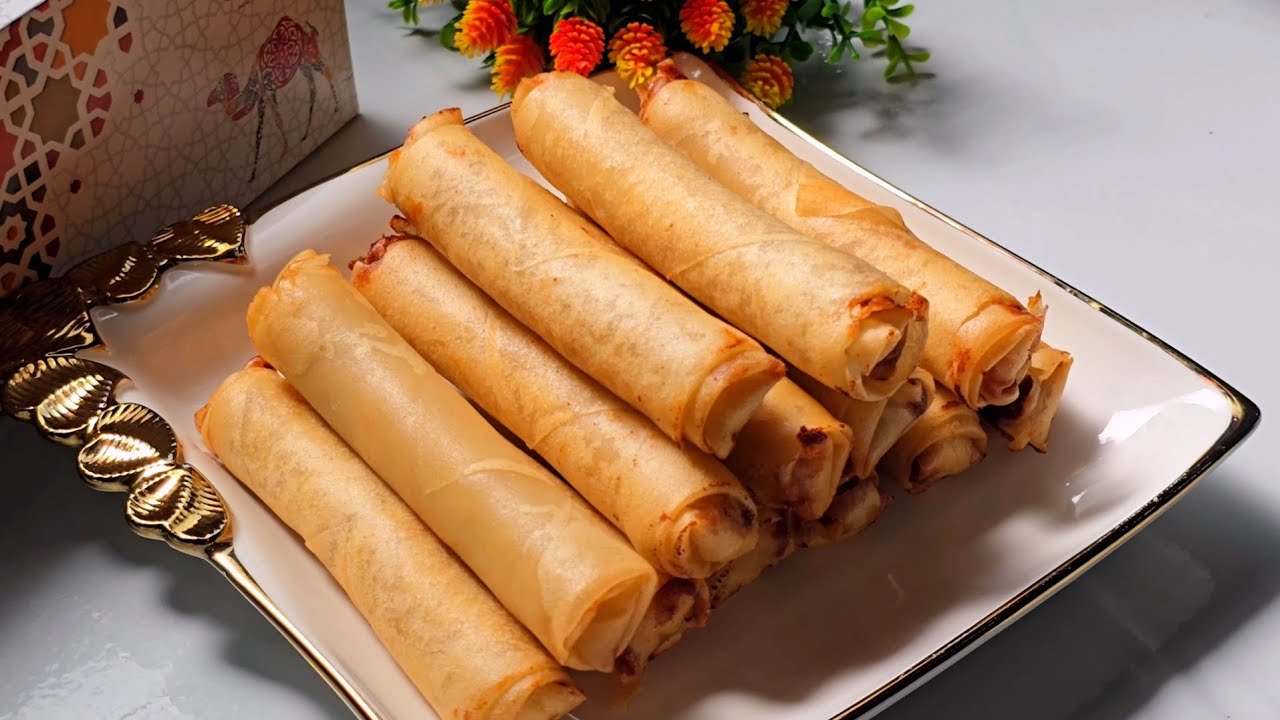 How to Make Chicken Shanghai Using Half Wrappers & Piping Bag | Fast & Crispy Chicken Spring roll