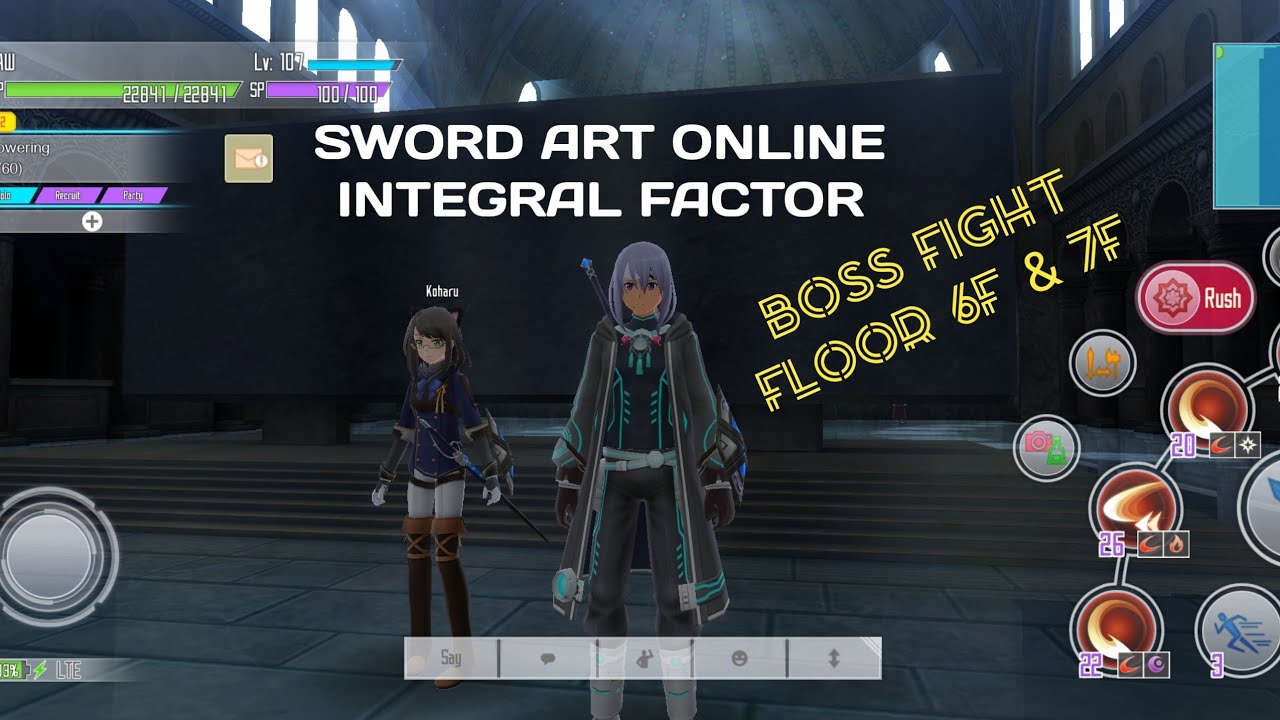 SWORD ART ONLINE - INTEGRAL FACTOR : BOSS FIGHT FLOOR 6F TO 7F ( NO VOICE COMMENT )