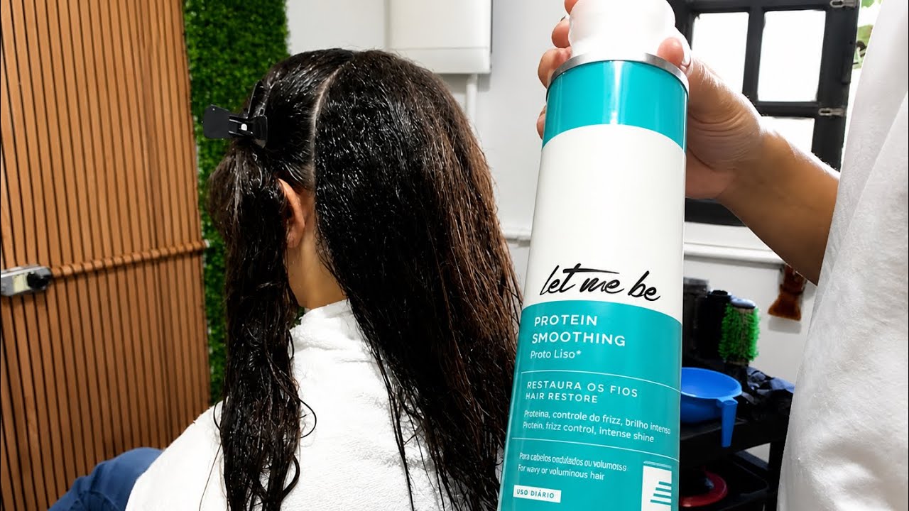 Let Me Be Protein Smoothing Sem Formol – Liso Total em Cabelo Ondulado!