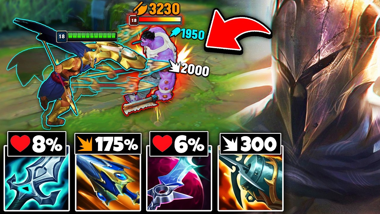Pantheon but I stack Max HP damage and literally One-Shot Dr. Mundo... (THIS IS GENIUS)