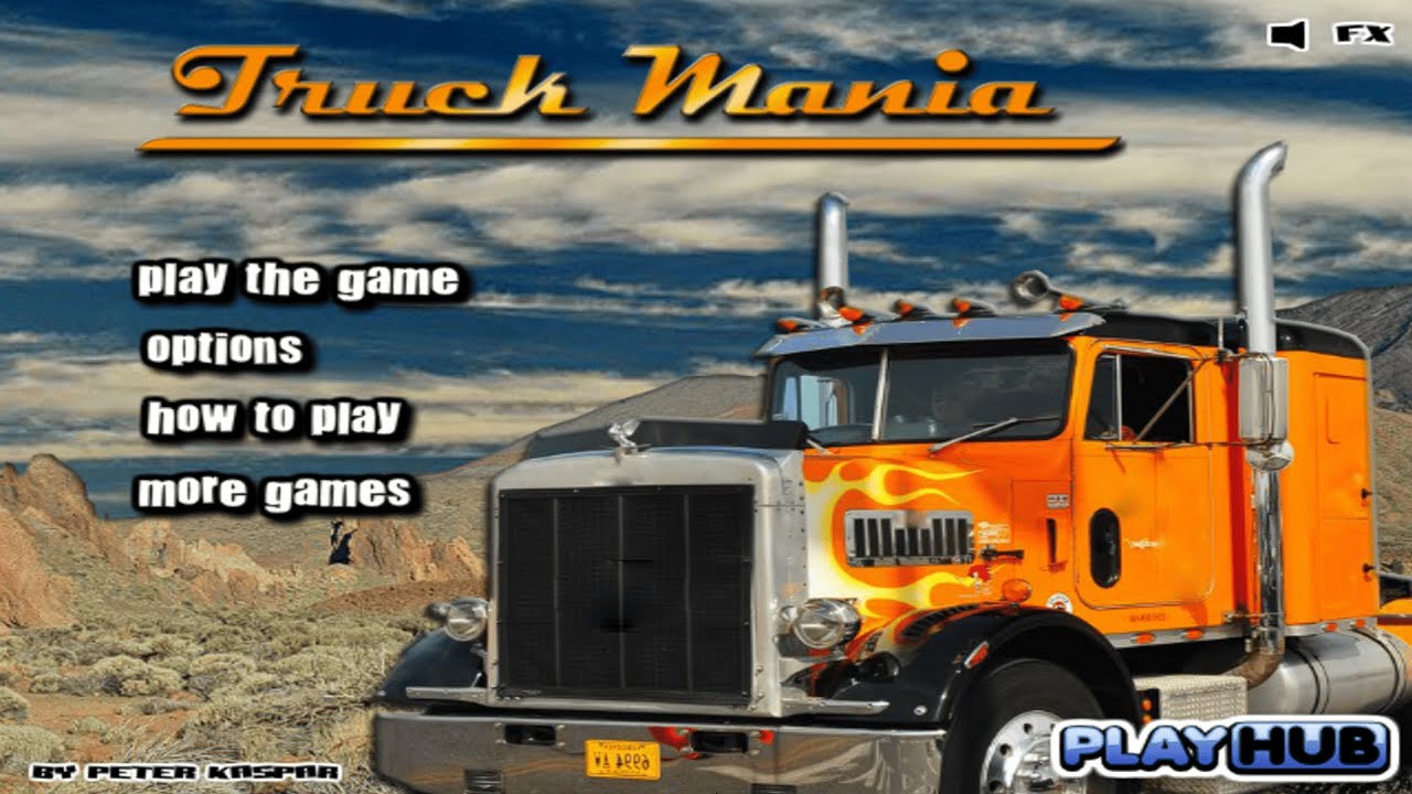 Truck Mania (Flash Game) Full Gameplay All Levels 1-24