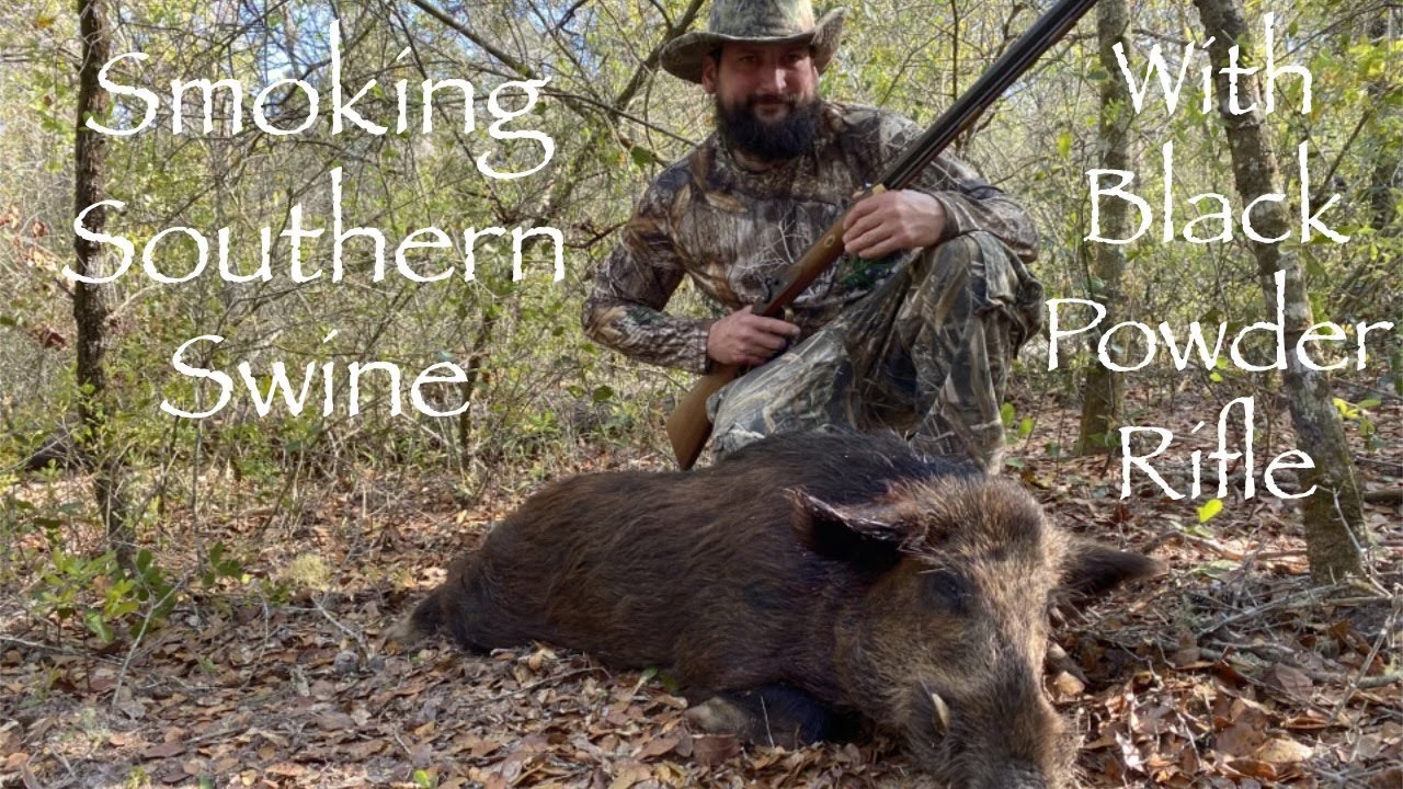 Black Powder .50 Caliber Hawken Muzzleloader for monster Florida Hogs BIG CUTTERS!!