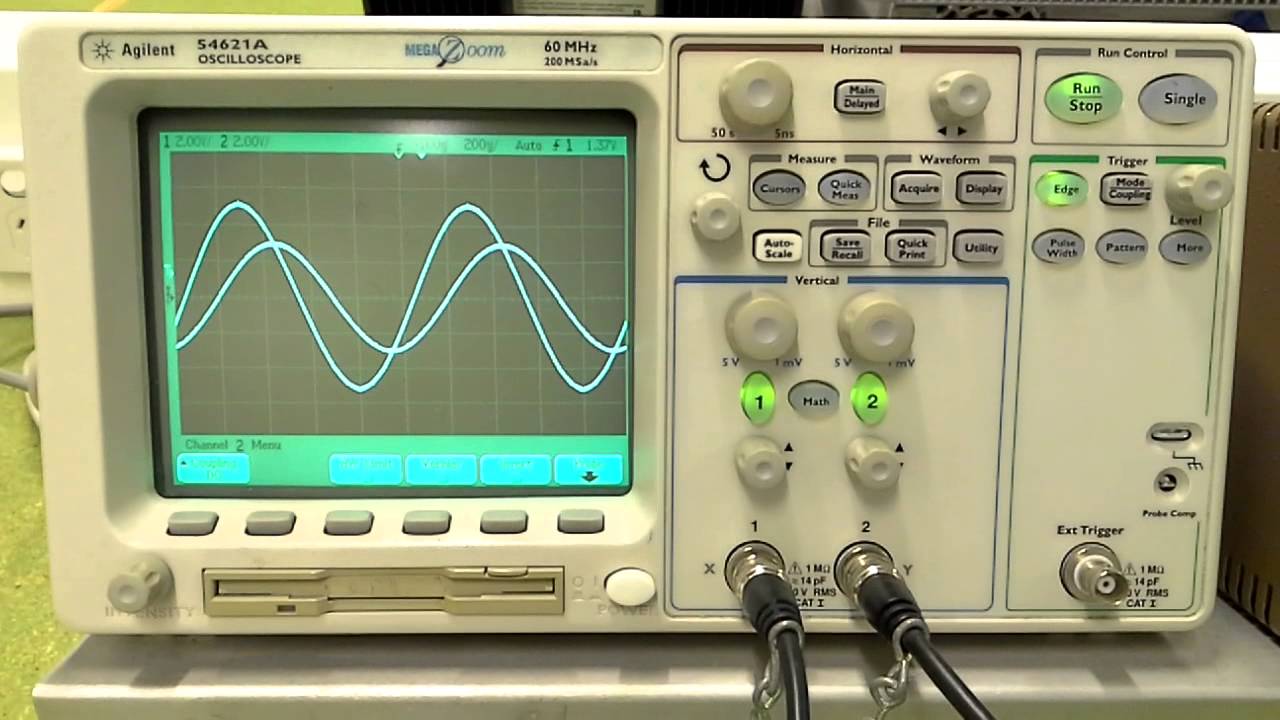 How to measure phase shift with a RC circuit