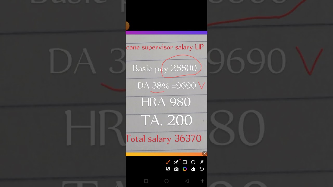 Cane supervisor salary upsssc