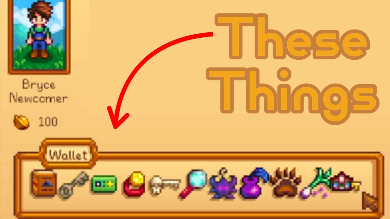 The Key Items of Stardew Valley