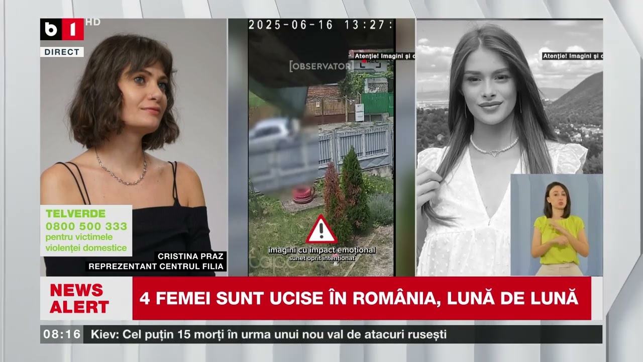 CRISTINA PRAZ, CENTRUL FILIA, DESPRE DRAMA ASCUNSĂ A FEMEILOR ABUZATE DE PARTENERI_ȘtiriB1TV_18iunie